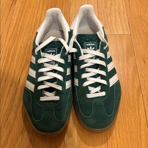 Green Adidas Gazelle Sneakers